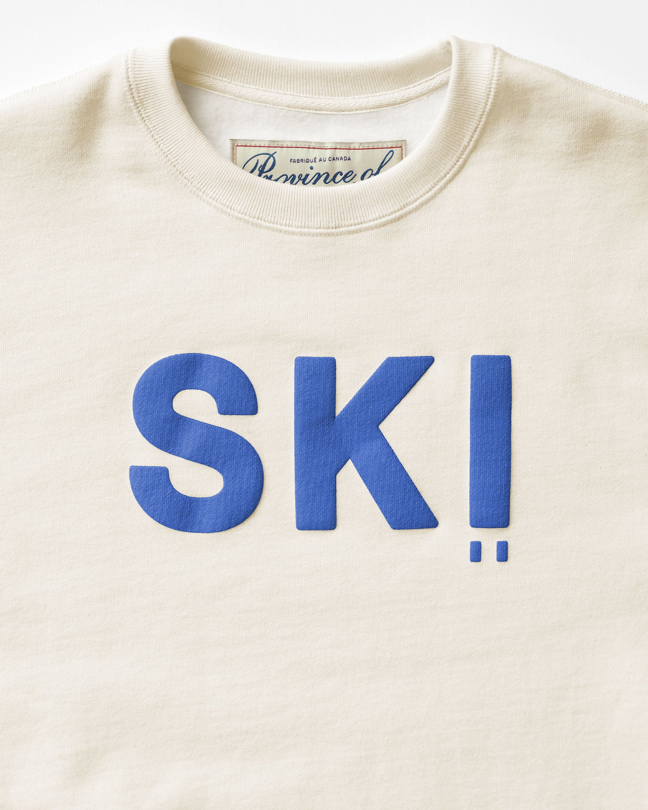 Made in Canada Fleece Ski Sweatshirt Cream - Unisex - Province of Canada