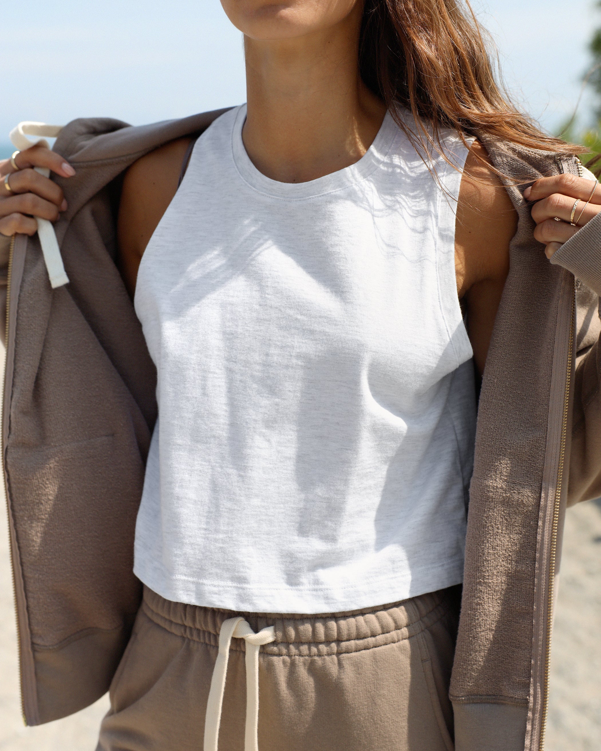 Made in Canada Tuesday Tank Crop Top Cloud - Province of Canada