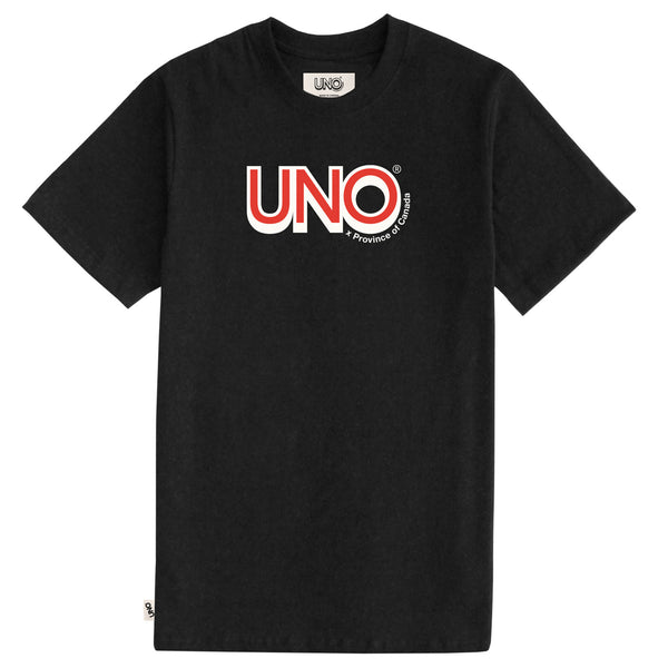 UNO Tee Black  Unisex - Made in Canada - Province of Canada
