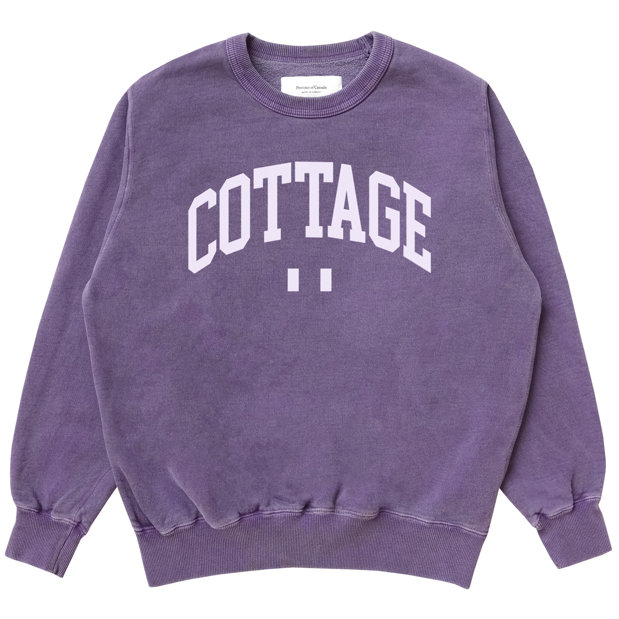 Made in Canada Cottage Fleece Sweatshirt Washed Purple - Province of Canada