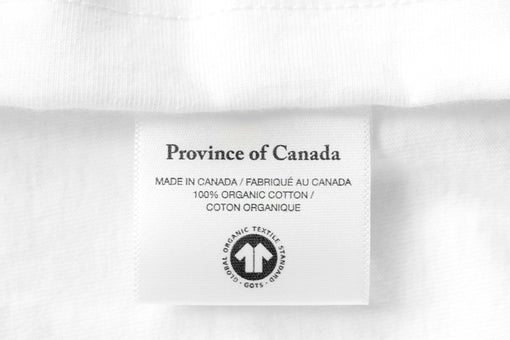 Made in Canada 100% Cotton Mother Nature Tee White - Unisex - Province of Canada
