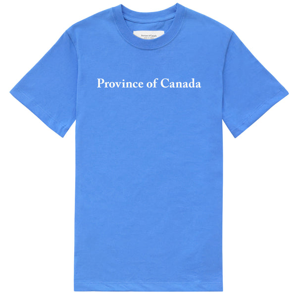 Made in Canada Wordmark Tee Super Blue - Unisex - Province of Canada