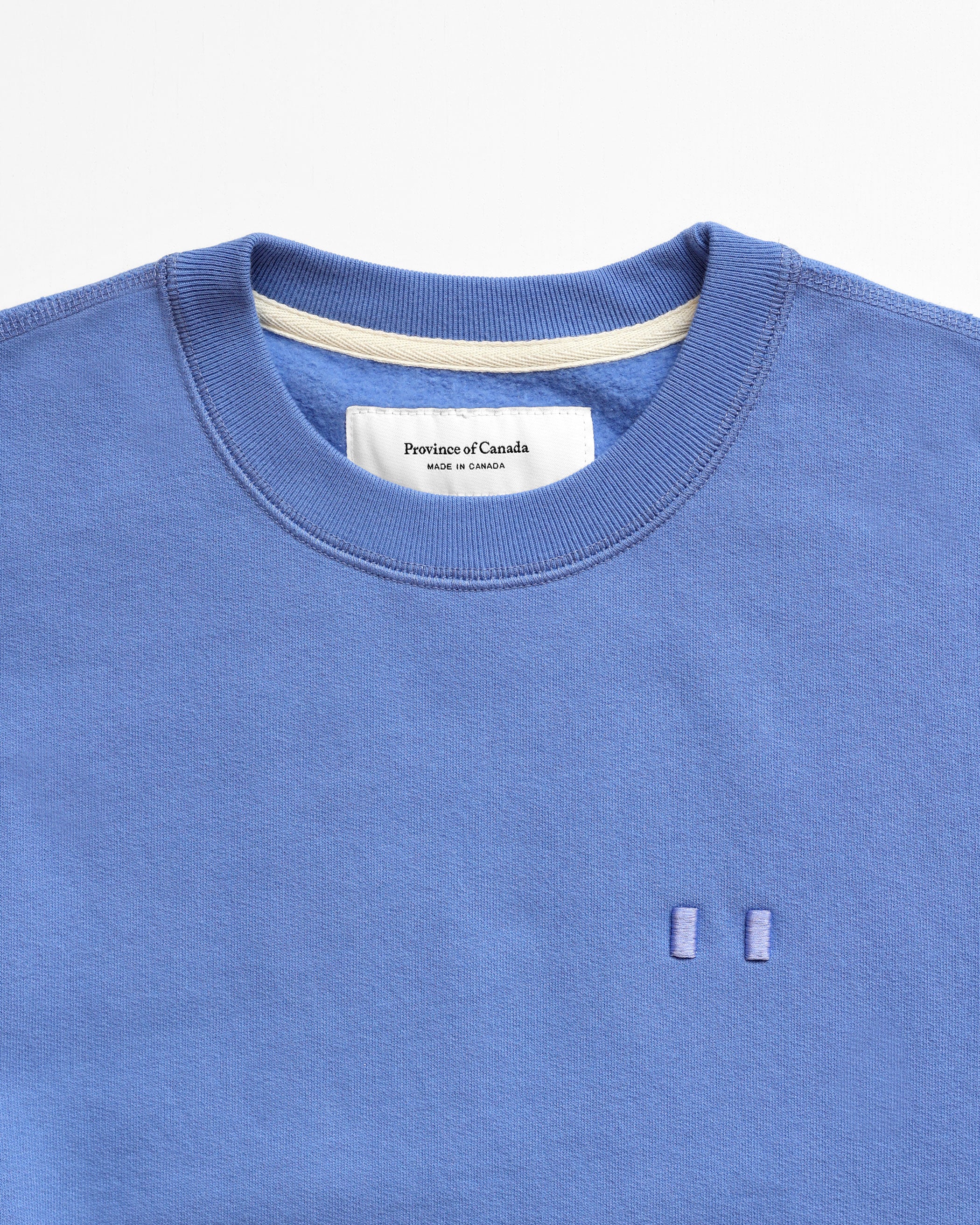 Made in Canada Flag Fleece Sweatshirt Periwinkle - Unisex - Province of Canada