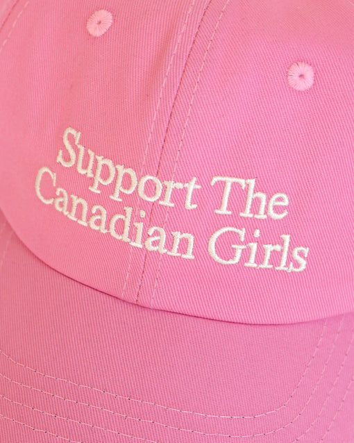 Made in Canada Support the Canadian Girls Baseball Hat Pink - Province of Canada