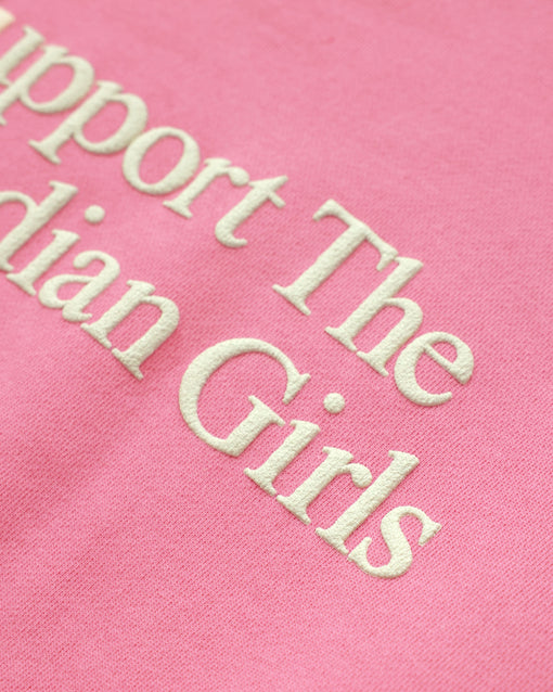 Made in Canada Fleece Support the Canadian Girls Sweatshirt Pink - Unisex - Province of Canada