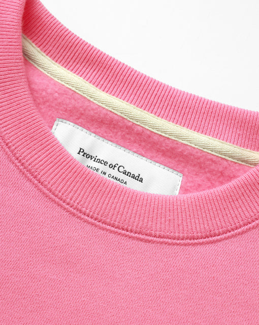 Made in Canada Fleece Support the Canadian Girls Sweatshirt Pink - Unisex - Province of Canada