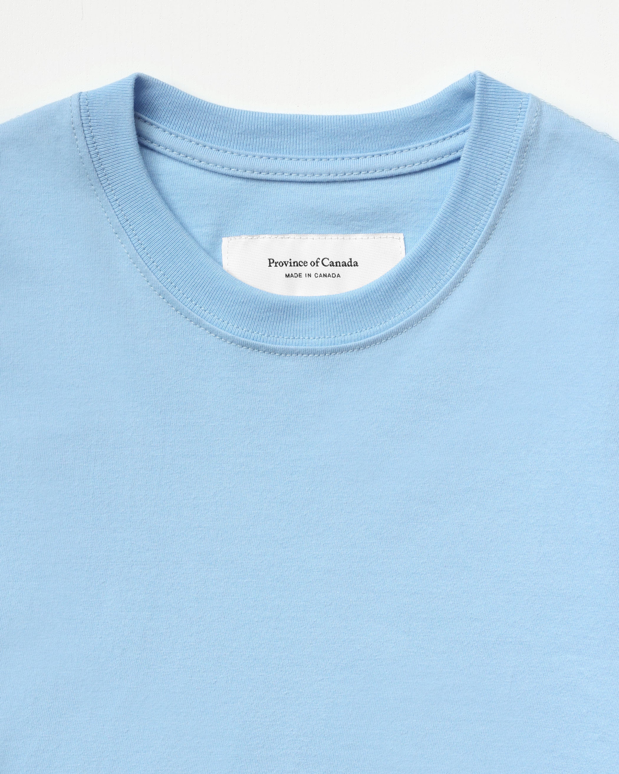 Made in Canada 100% Organic Cotton Monday Crop Top Sky Blue - Unisex - Province of Canada