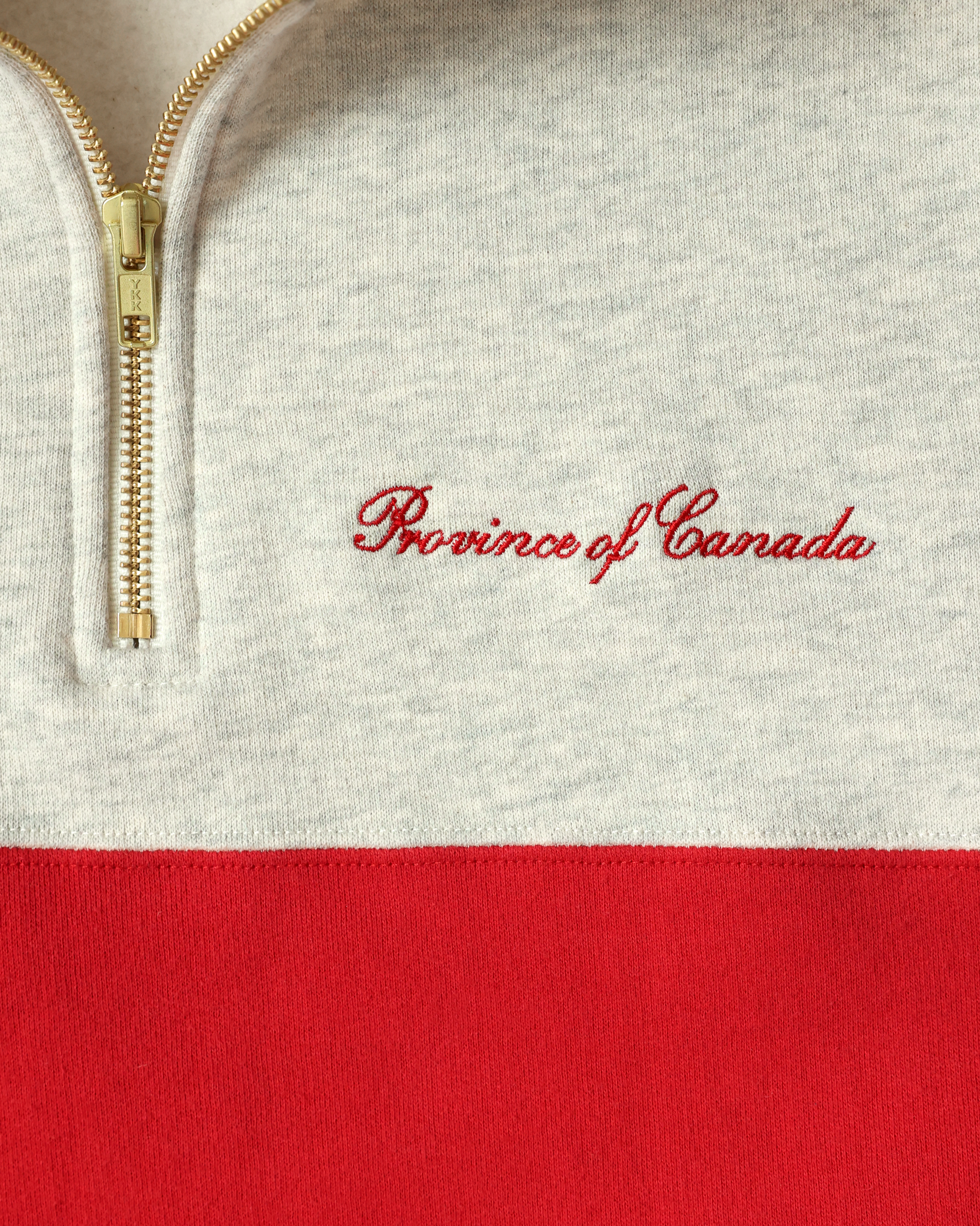 Made in Canada Club Fleece Half Zip Red - Unisex - Province of Canada