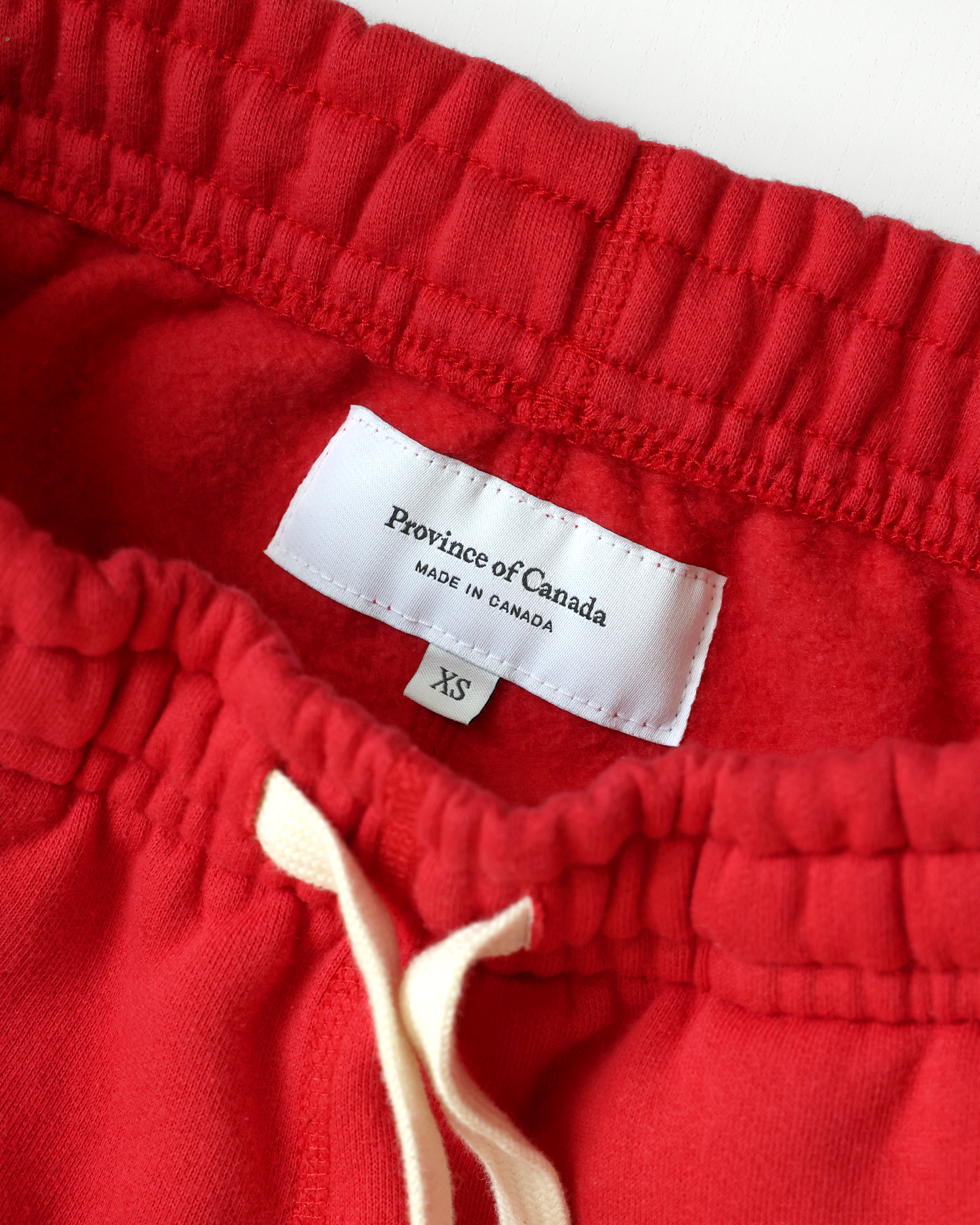 Made in Canada Club Fleece Sweatpant Red - Unisex - Province of Canada