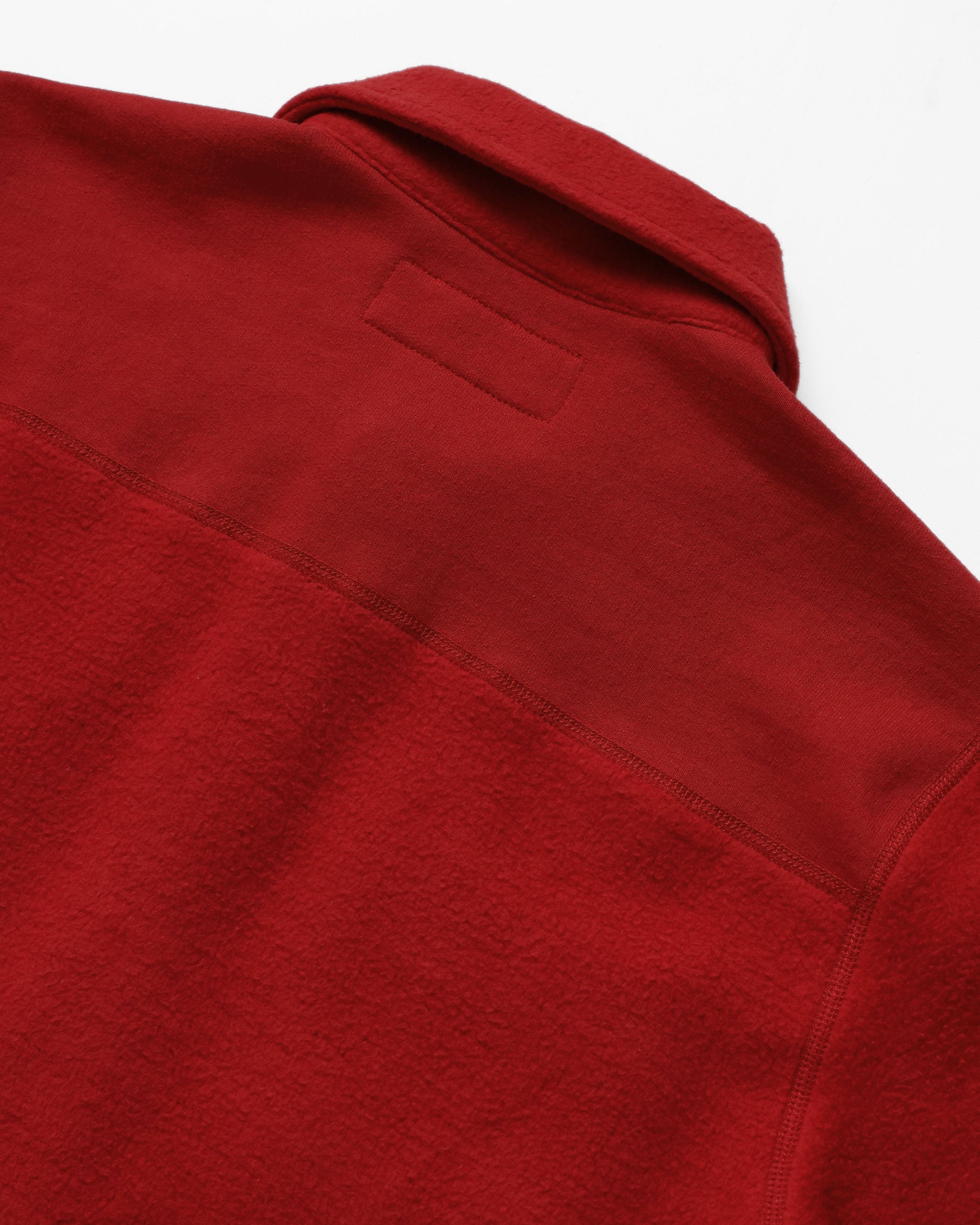 Made in Canada 100% Cotton Reverse Fleece Overshirt Red - Unisex - Province of Canada