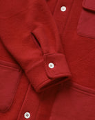 Made in Canada 100% Cotton Reverse Fleece Overshirt Red - Unisex - Province of Canada