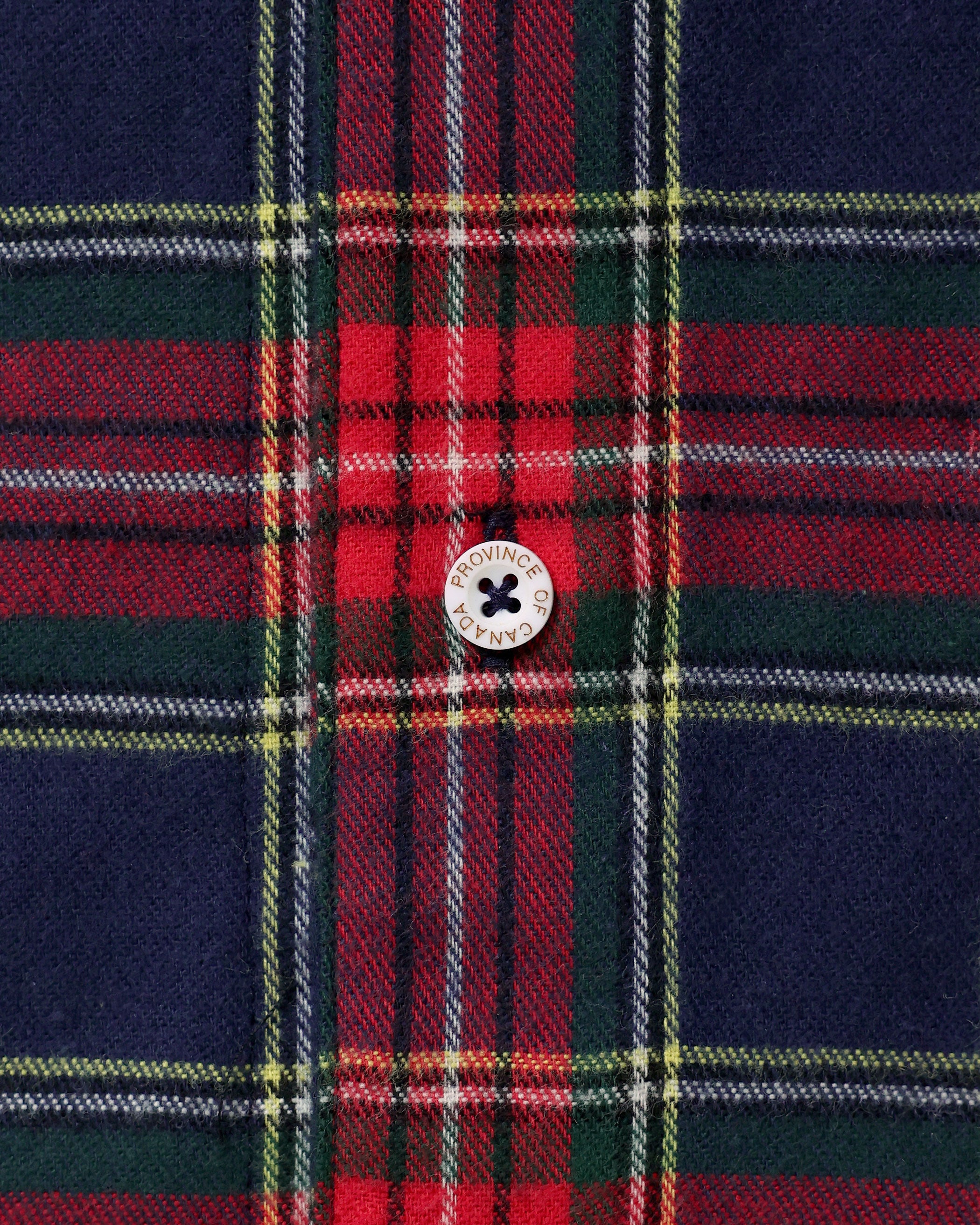 Made in Canada 100% Cotton McCallister Plaid Flannel Pyjama Shirt - Unisex - Province of Canada