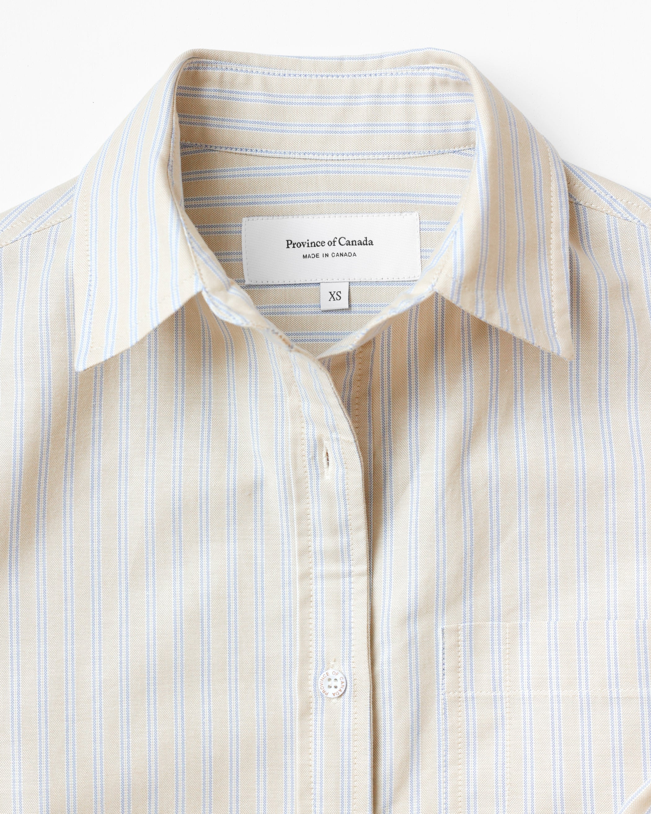 Made in Canada 100% Cotton Remy Oxford Stripe Dress - Unisex - Province of Canada