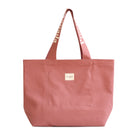 Made in Canada 100% Cotton Canvas Wordmark Tote Bag Rosewood Pink Dusty Rose Faded Red - Province of Canada