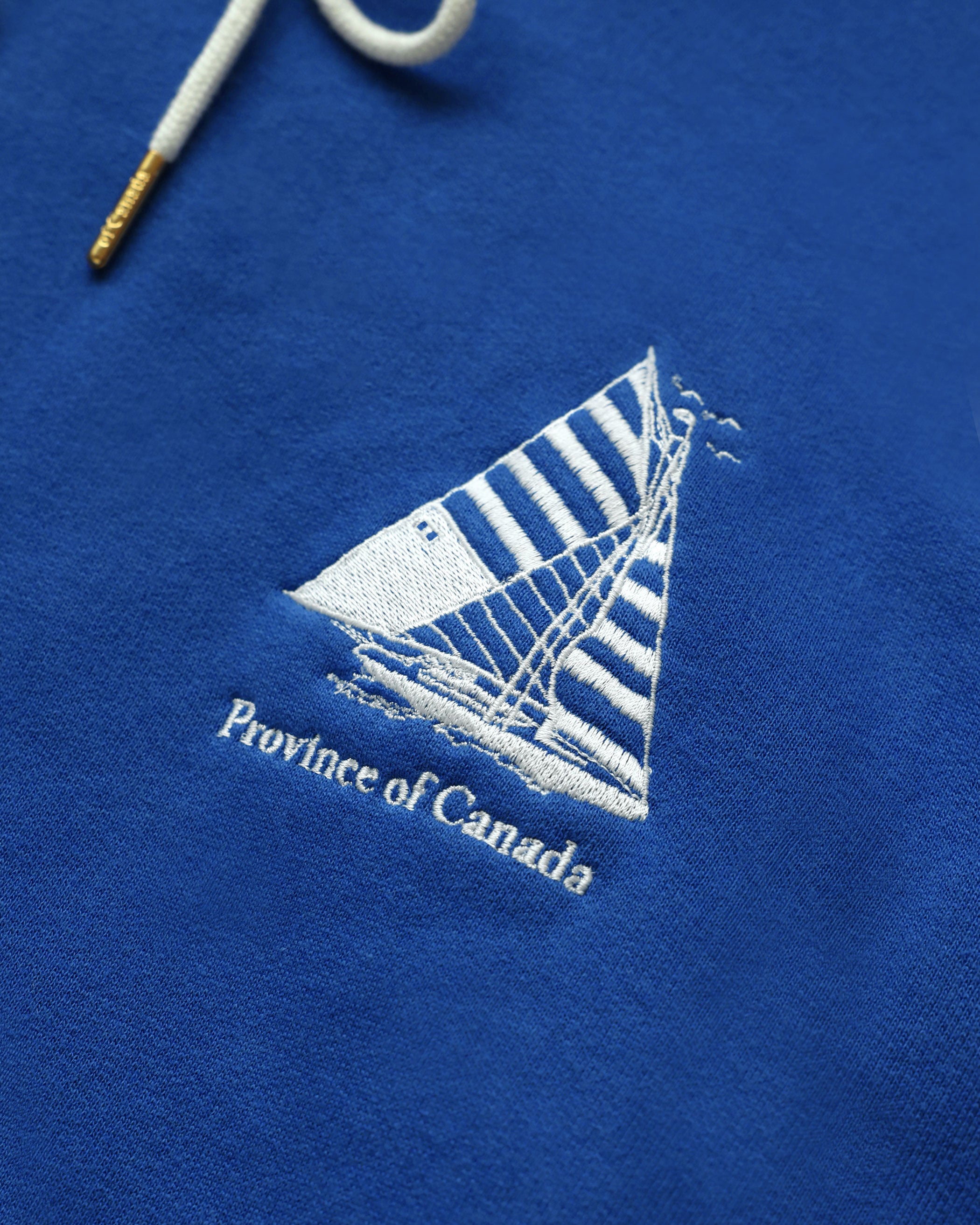 Made in Canada Sailboat Fleece Hoodie Blue - Unisex - Province of Canada