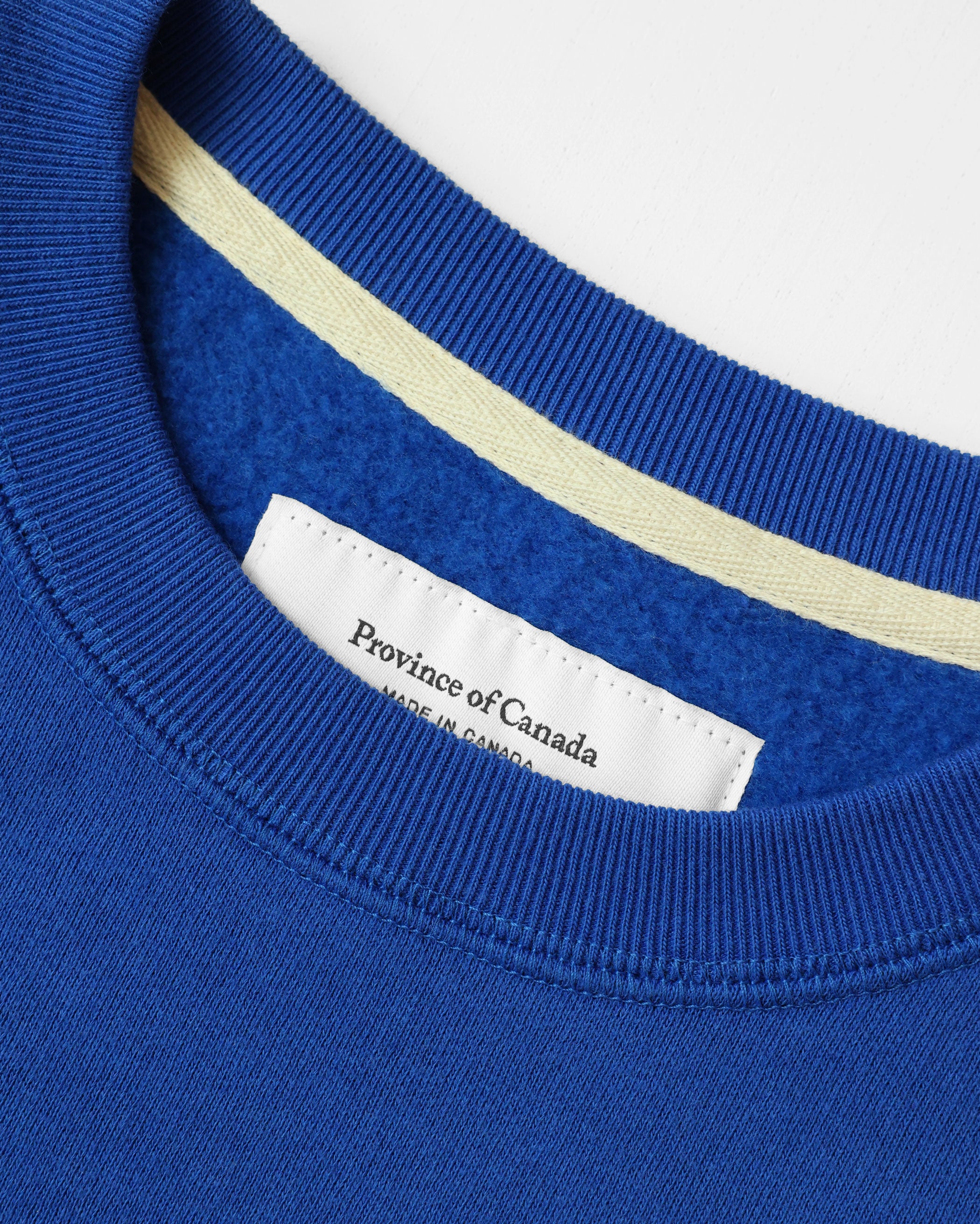 Made in Canada Flag Fleece Sweatshirt Royal Blue - Unisex - Province of Canada