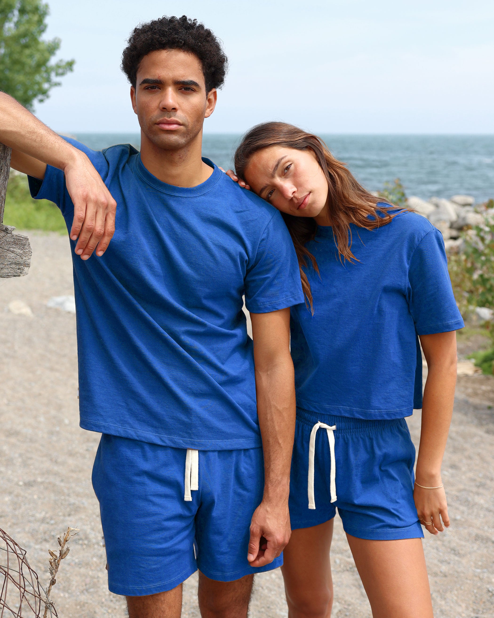 Made in Canada 100% Organic Cotton Monday Tee Royal Blue - Unisex - Province of Canada