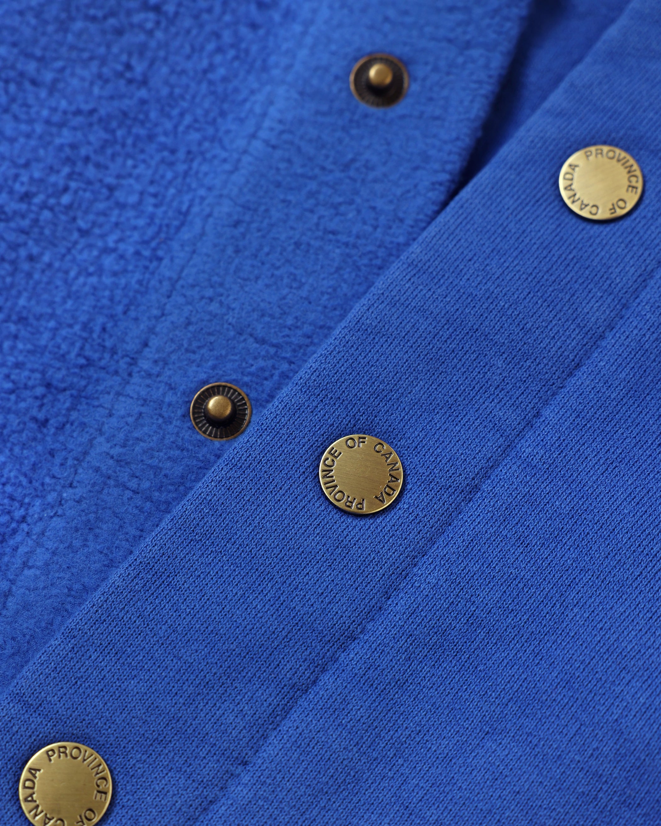 Made in Canada 100% Cotton Reverse Fleece Pullover Royal - Unisex - Province of Canada