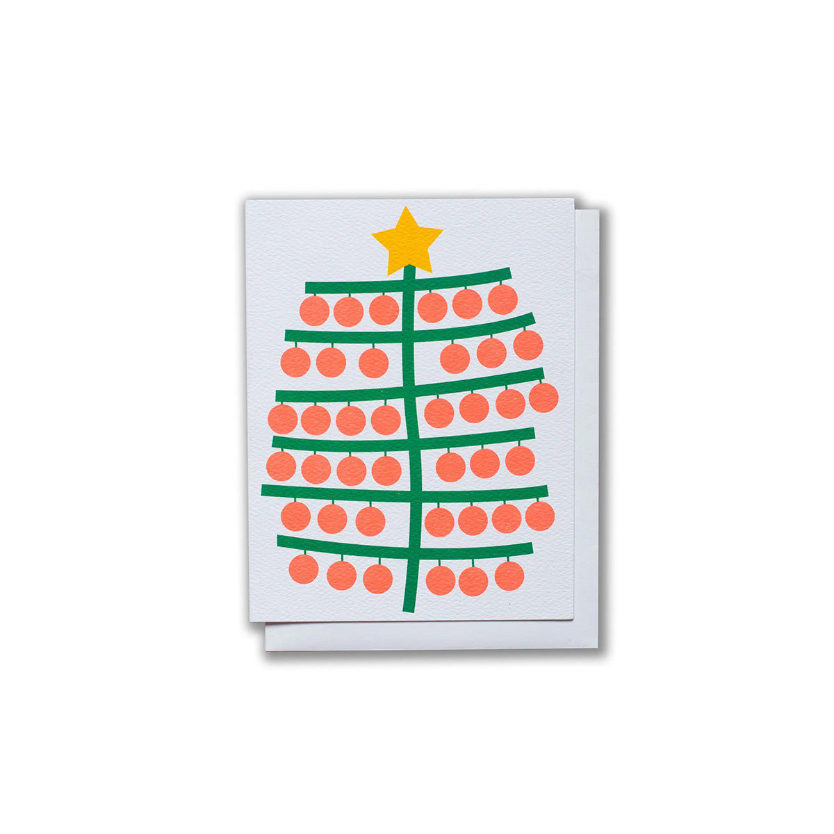 Scandi Tree Christmas Greeting Card- Made in Canada