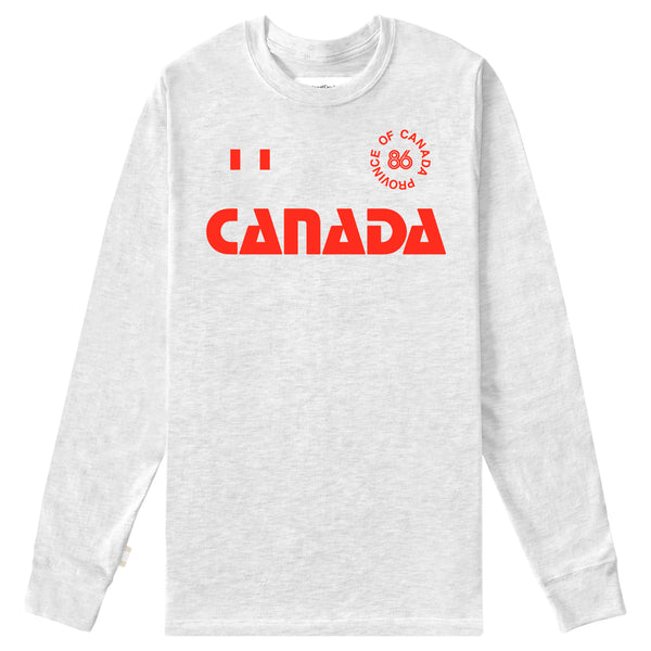The Keeper Kit Long Sleeve Tee Cloud - Unisex - Made in Canada - Province of Canada - Soccer