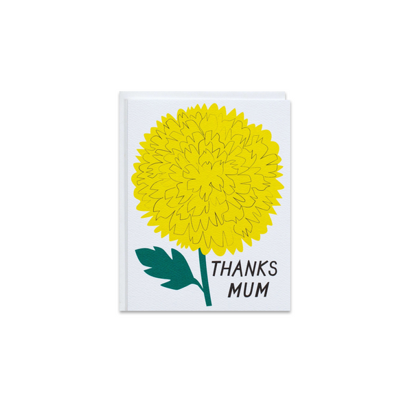 Thanks Mum Mother's Day Greeting Card - Made in Canada - Province of Canada