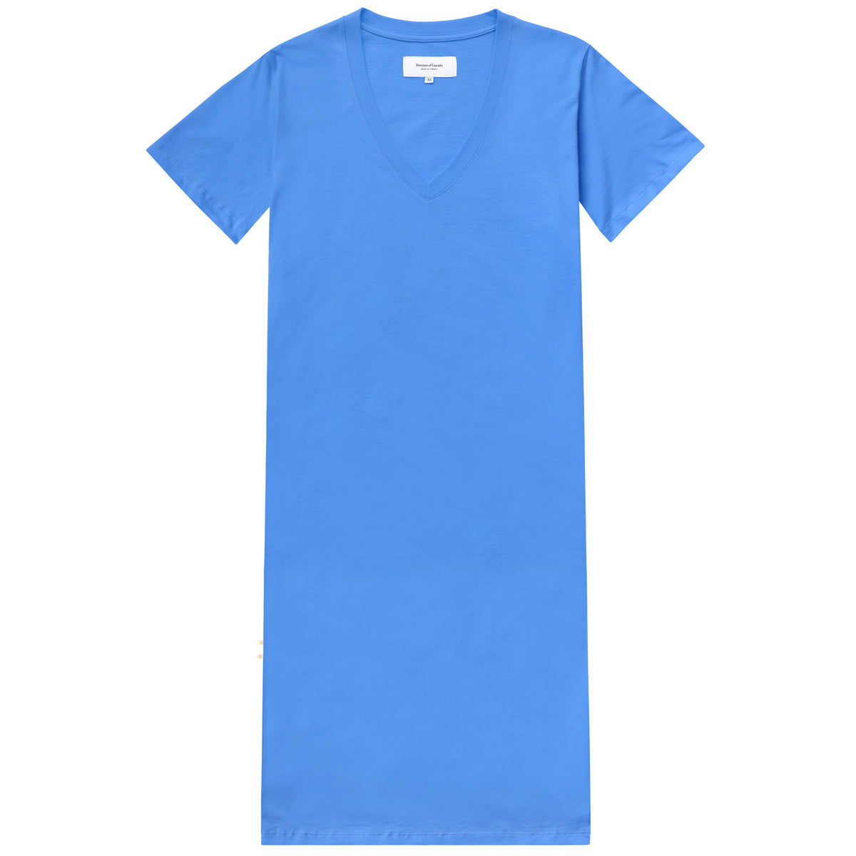 V-Neck Midi T-Shirt Dress Black - Made in Canada