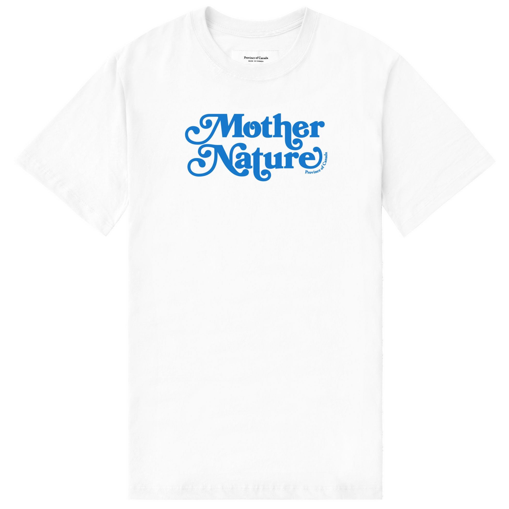 Made in Canada 100% Cotton Mother Nature Tee White - Unisex - Province of Canada