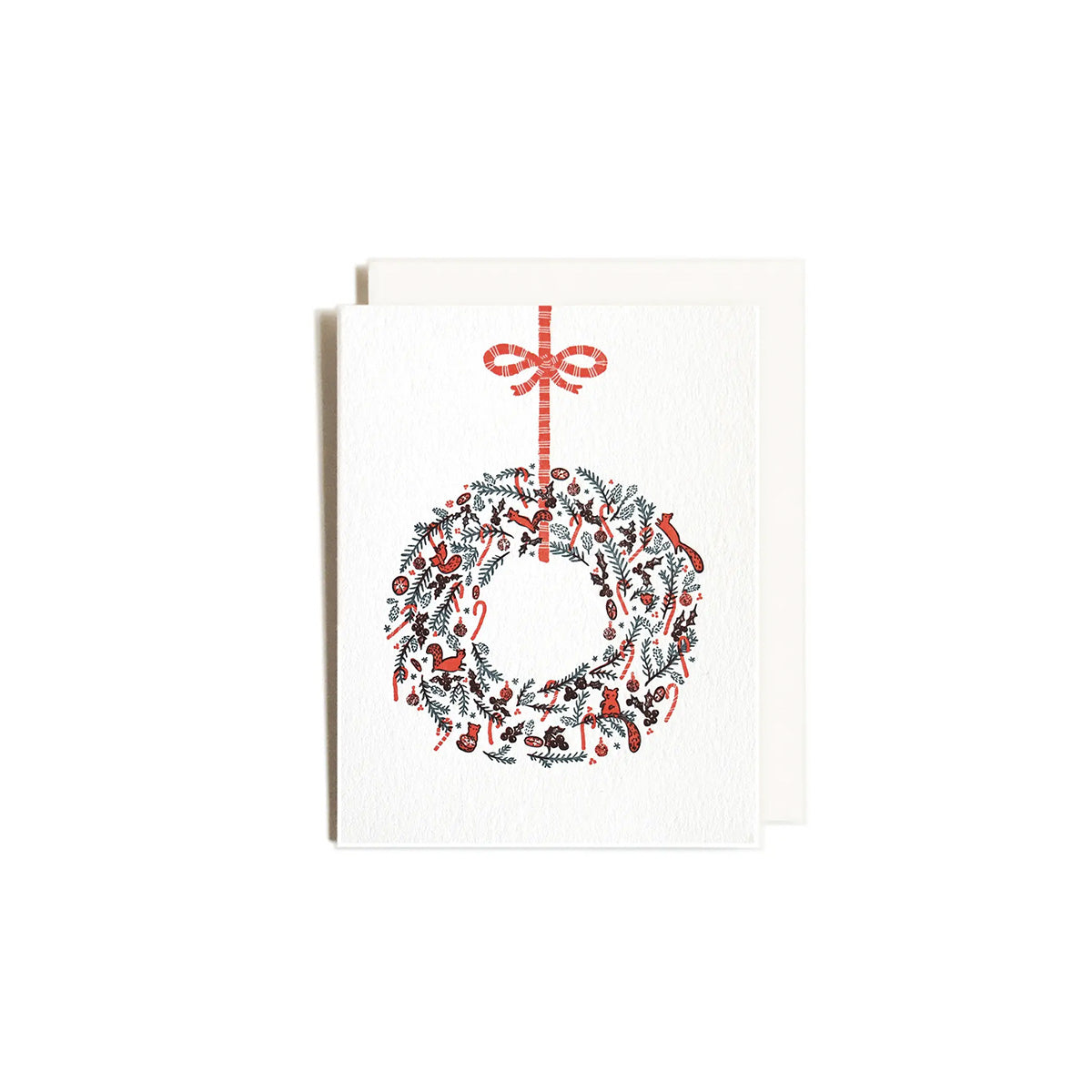 Wreath Holiday Greeting Card- Made in Canada