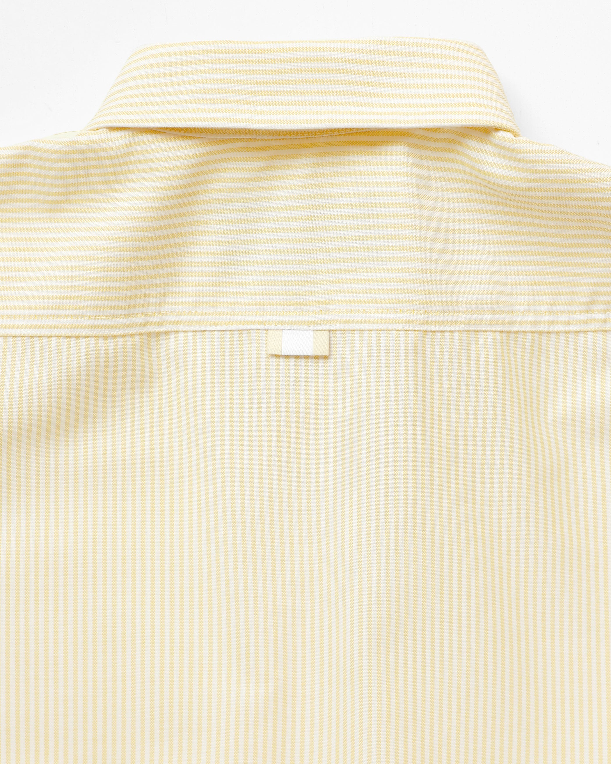 Made in Canada 100% Cotton Oxford Stripe Button Down Shirt Butter Yellow - Unisex - Province of Canada