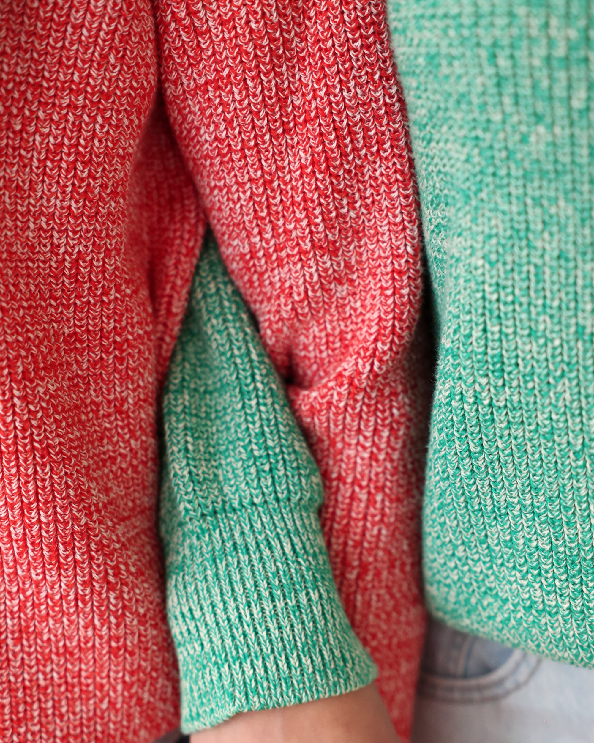 Made in Canada 100% Cotton Knit Sweater and Toque Heather Red - Unisex - Province of Canada