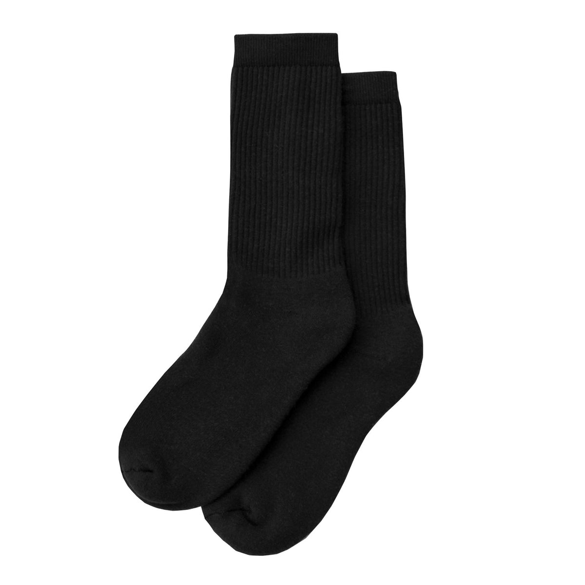 Everyday Cotton Sock Black - Made in Canada - Province of Canada