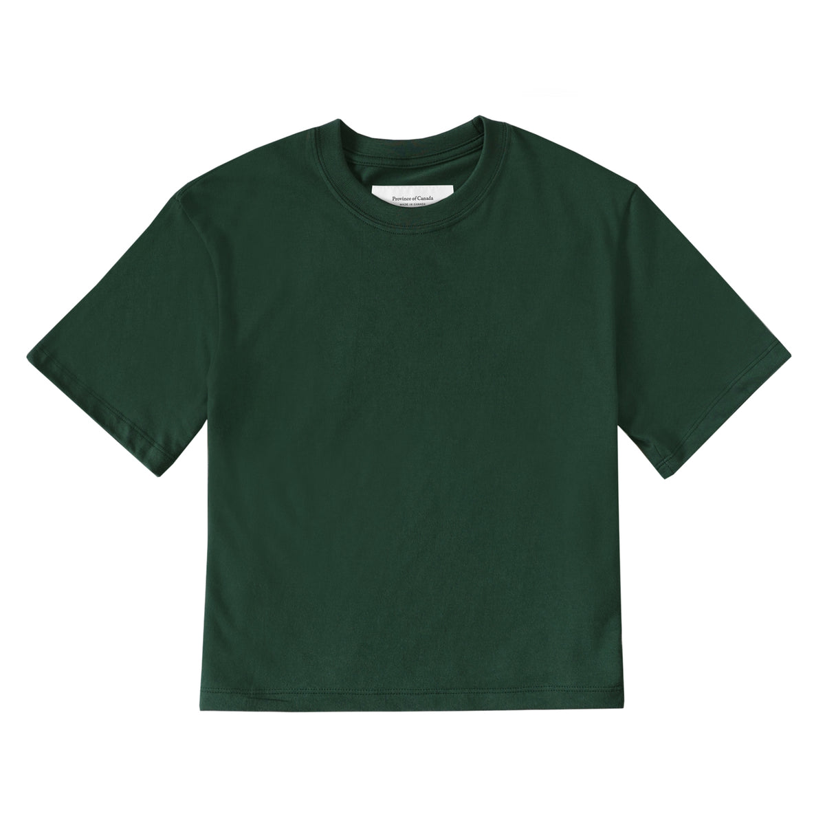 Monday Crop Top Tee Forest - Made in Canada - Province of Canada