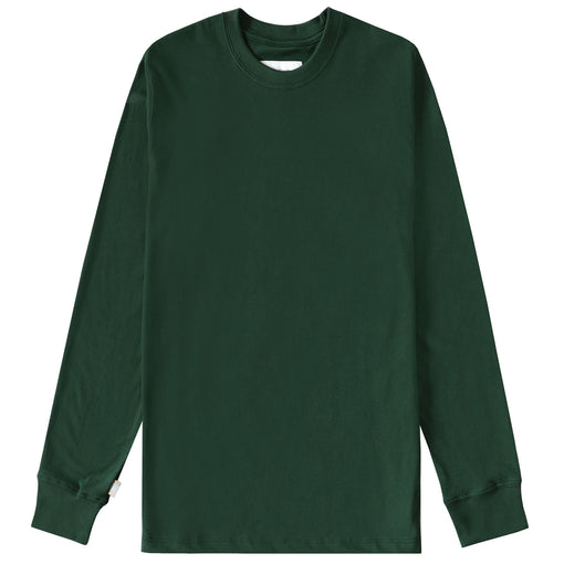 Made in Canada 100% Organic Cotton Monday Long Sleeve Tee T-Shirt Forest Green - Province of Canada