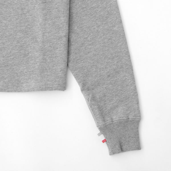 Made in Canada French Terry Crop Sweatshirt Heather Grey - Province of Canada