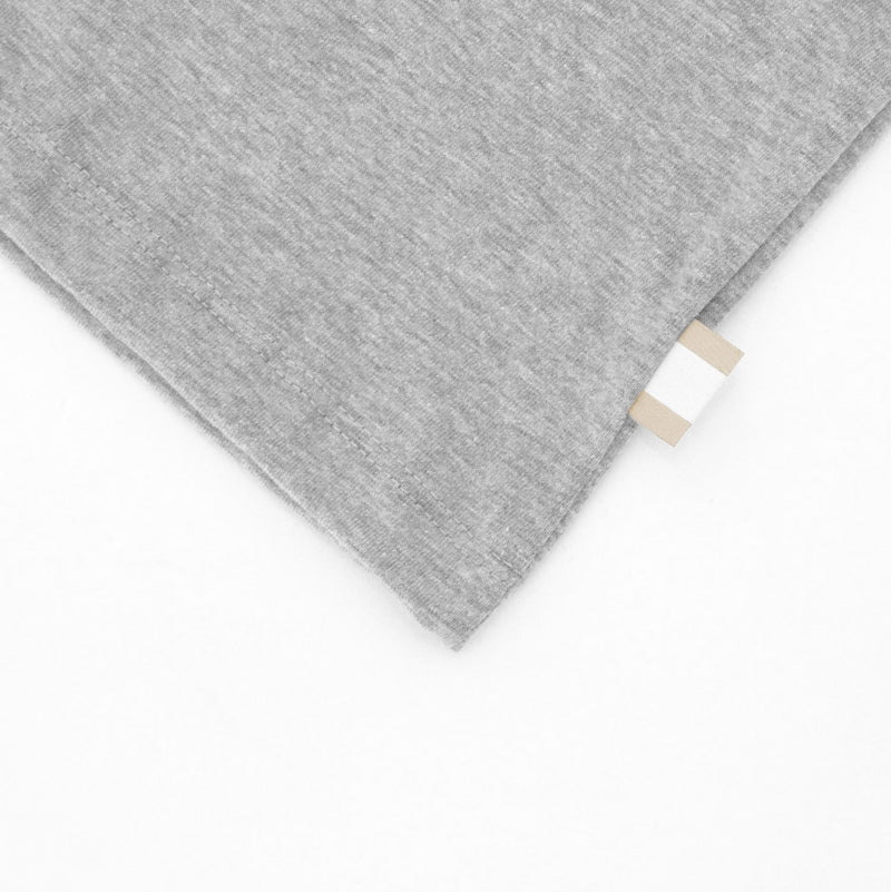 Monday Crop Top Tee Heather Grey - Made in Canada - Province of Canada