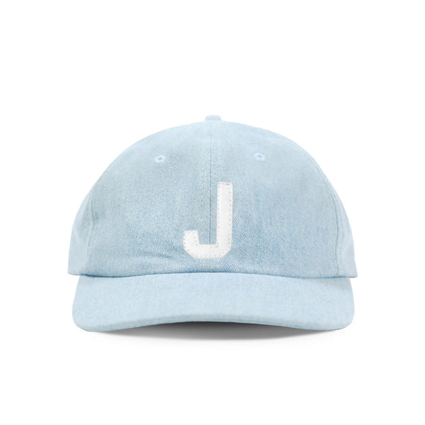 Made in Canada 100% Cotton Letter J Baseball Hat Light Blue Denim - Province of Canada