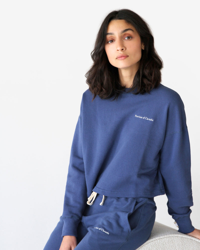 Made in Canada French Terry Crop Sweatshirt French Terry - Province of Canada