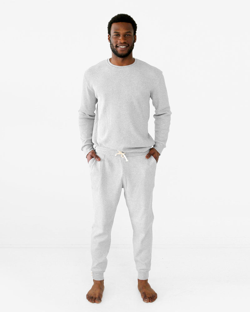 Made in Canada Morning Waffle Sweatpant Heather Grey Unisex - Province of Canada