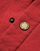 Made in Canada 100% Cotton Reverse Polar Fleece Pullover Red Unisex - Province of Canada
