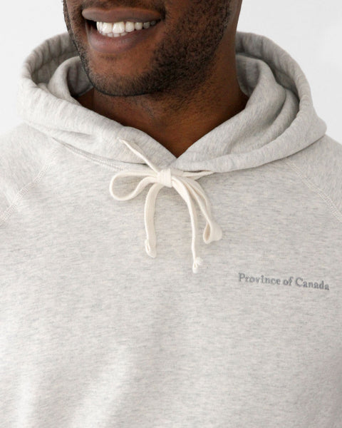 French Terry Hoodie Eggshell - Unisex - Made in Canada - Province of Canada