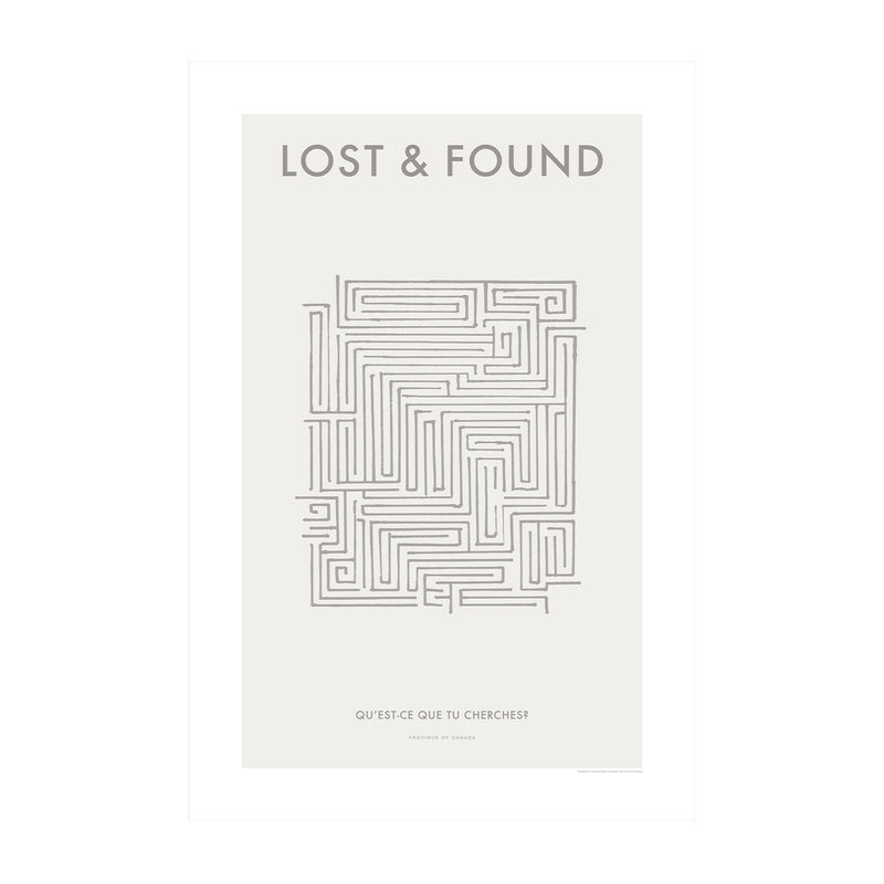 Lost & Found - 24" x 36" 100% Cotton Fine Art Archival Paper Textured Matte Finish - Printed in Canada