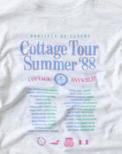 Made in Canada 100% Organic Cotton Cottage Tour Long Sleeve Tee Cloud - Unisex - Province of Canada