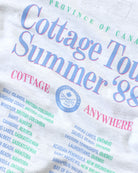 Made in Canada 100% Organic Cotton Cottage Tour Long Sleeve Tee Cloud - Unisex - Province of Canada