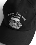 Made in Canada 100% Cotton Maison Baseball Hat Black - Province of Canada 