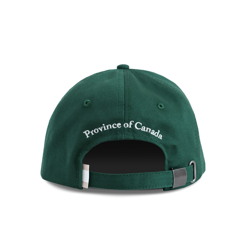 Made in Canada 100% Cotton Prince Edward County Baseball Hat Forest - Province of Canada