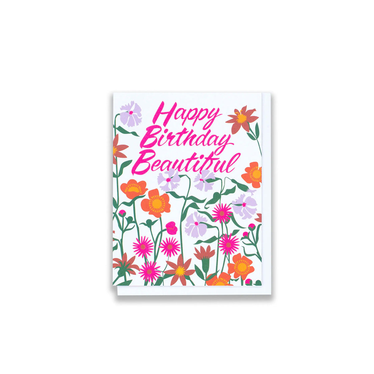 Beautiful Bright Birthday Flowers Greeting Card