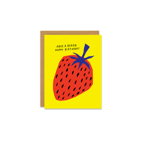 Berry Birthday Greeting Card - Made in Canada - Province of Canada
