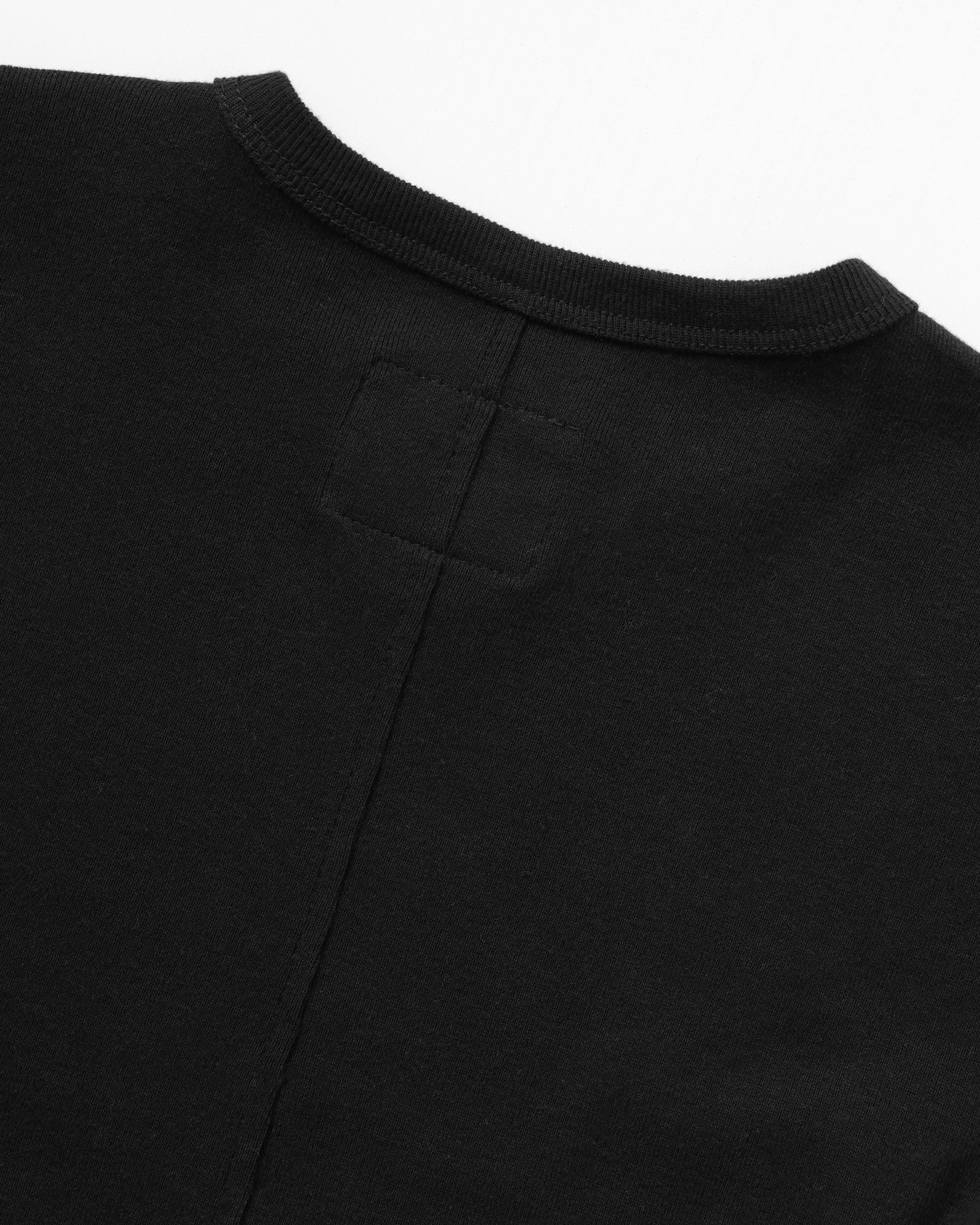 Made in Canada Fitted Rib Tee Black 100% Organic Cotton - Province of Canada