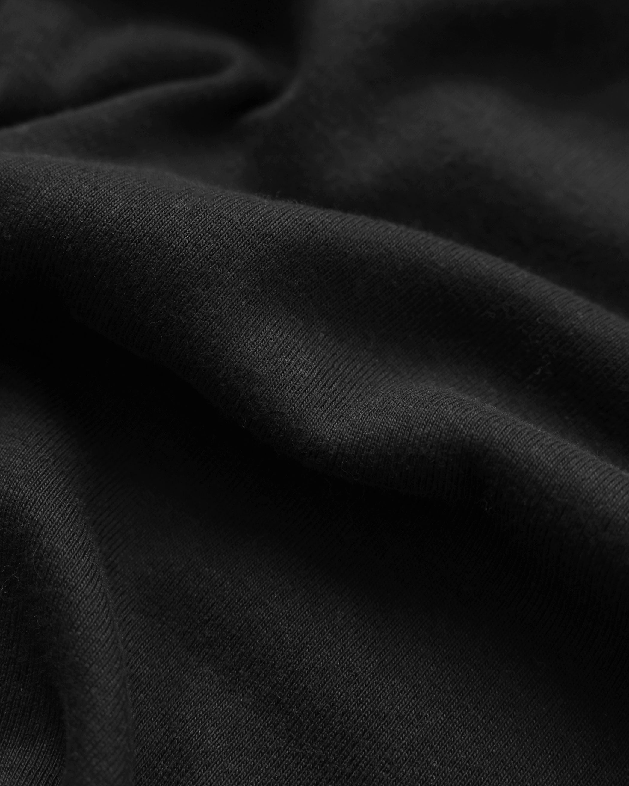 Made in Canada Fitted Rib Tee Black 100% Organic Cotton - Province of Canada