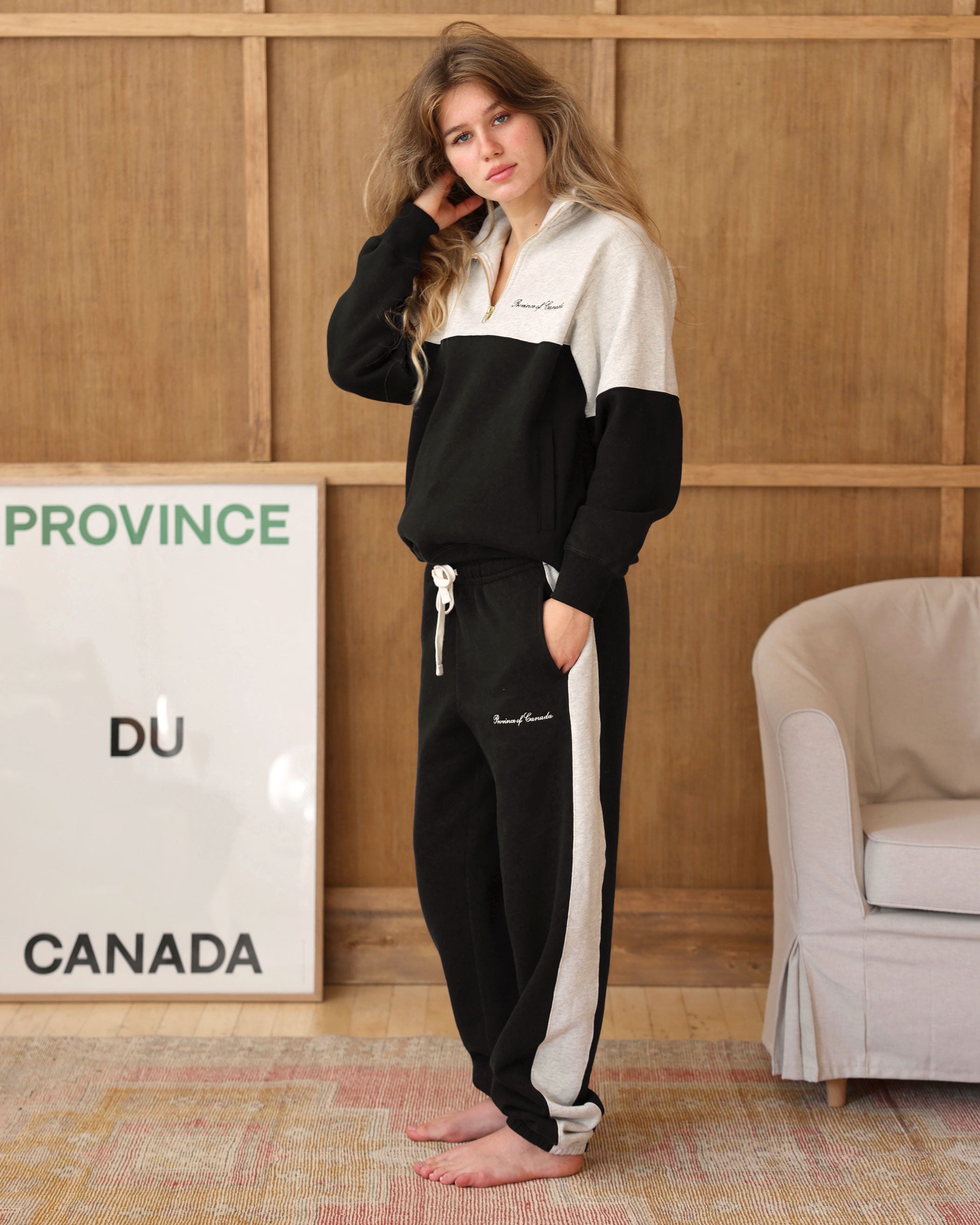 Made in Canada Club Fleece Sweatpant Black - Unisex - Province of Canada